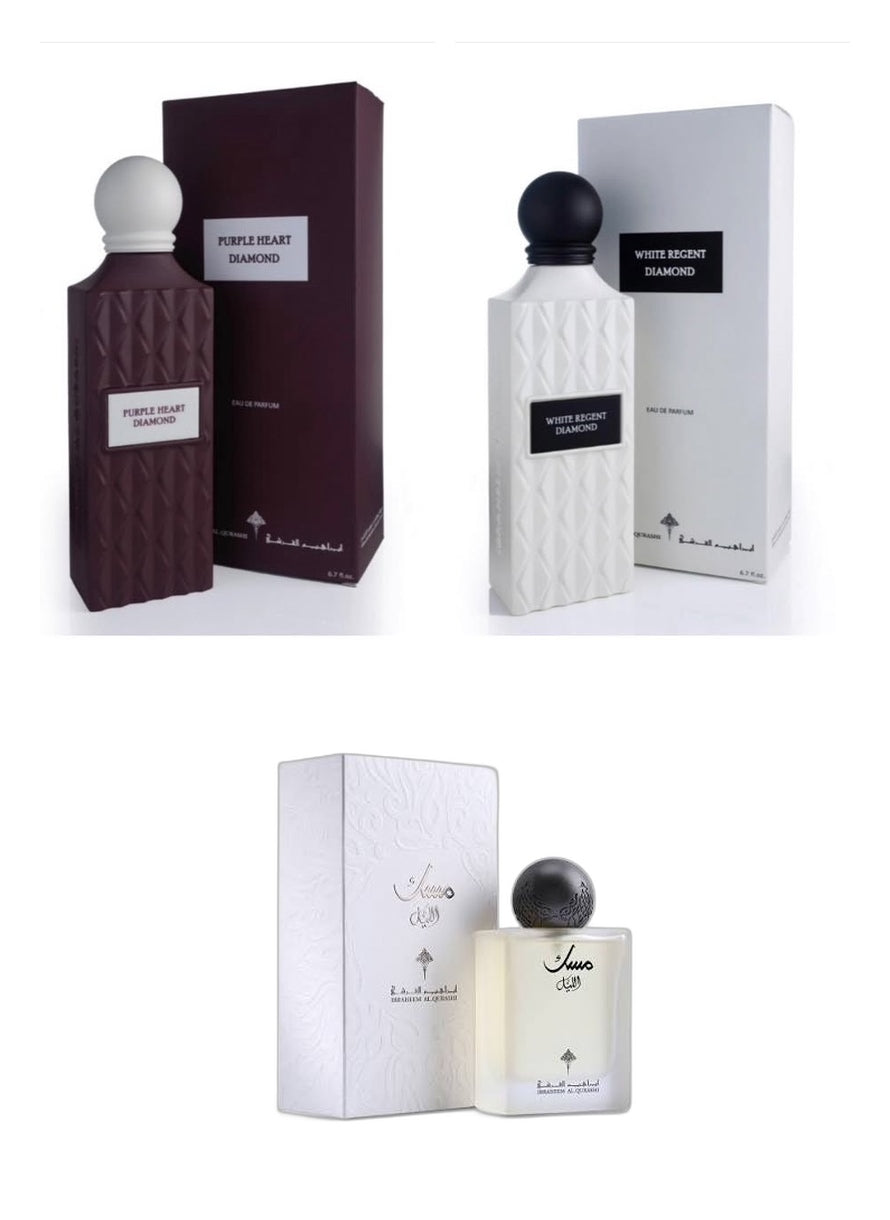 Pink purple + White regent + Musk Al Leil